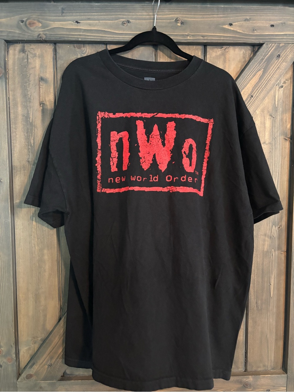 WWE NWO Black T-Shirts with Red and White Logos - Set of 2 - Picture 5 of 7